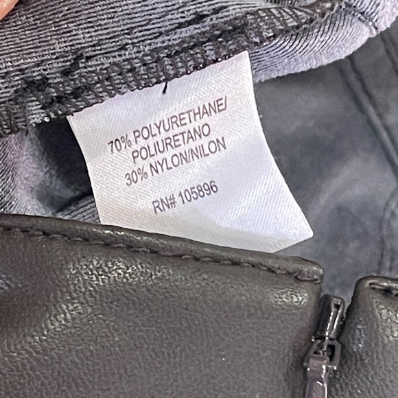 Brown Faux Leather Bootcut Pants - Picture 12 of 16